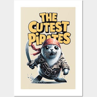 Harp Seal - The Cutest Pirates Posters and Art